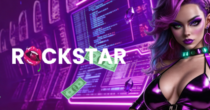 Banner principal Rockstar Casino cu bonus de bun venit 325% și 400 rotiri gratuite